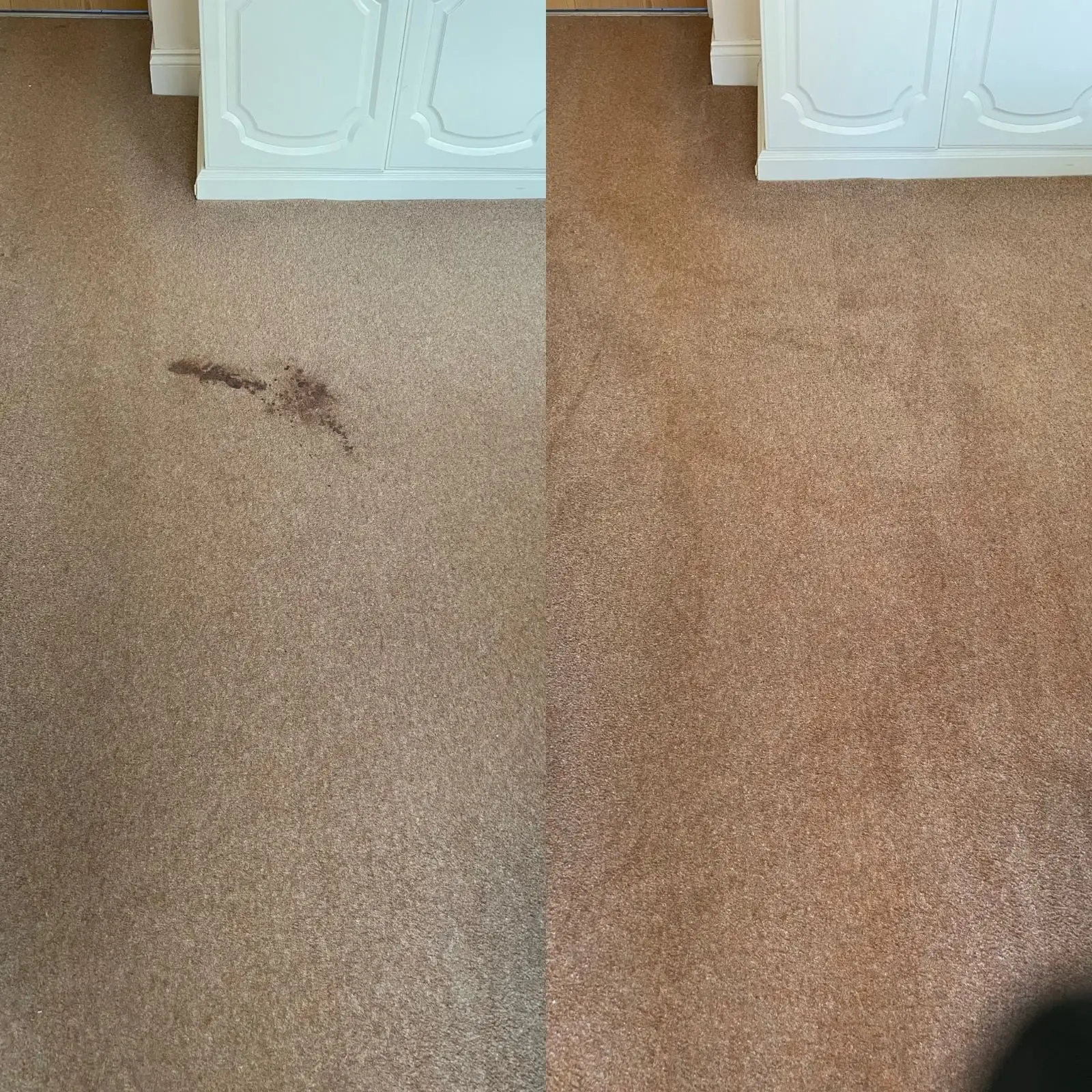 Faeces Removal Before & After