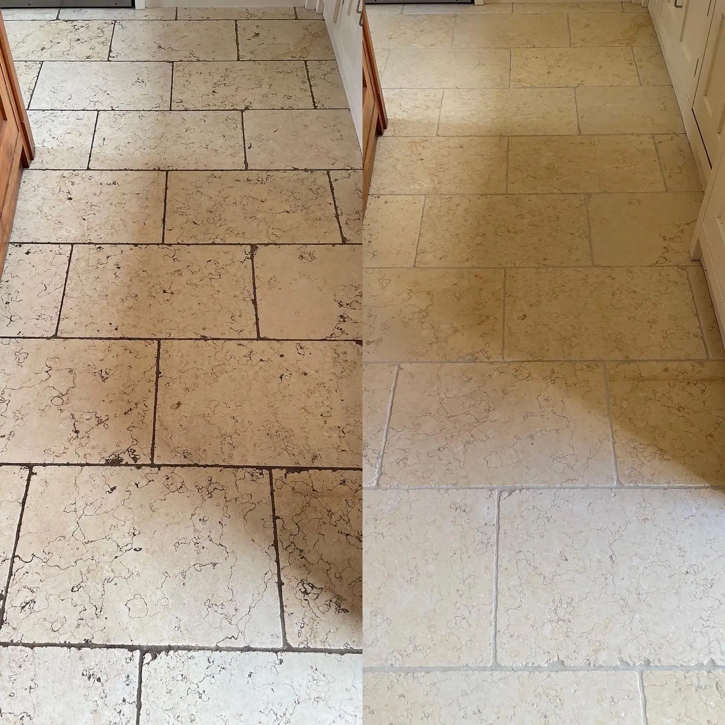 Hard Floor Clean & Seal Before & After