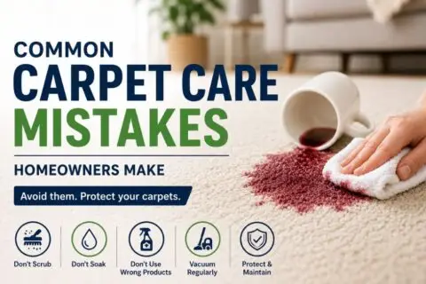 Carpet Care Mistakes Homeowners Should Avoid