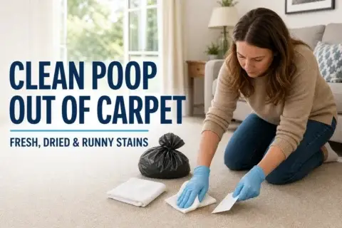 How to Clean Poop Out of Carpet Safely: Fresh, Dried and Runny Stains